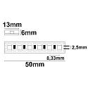 ISOLED LED AQUA RGB-Flex strip milky, 24V, 12W, IP67