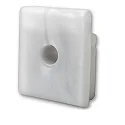 Accessory for profile SURF16 - silicone endcap (1 pc.), incl. screws, EC57, with cable opening