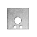 Accessory for profile SURF16 - aluminium endcap (2 pc.), incl. screws, EC59, with cable opening