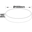 ISOLED Loftlampe rund, CCT Switch IP20, hvid dæmpbar