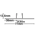ISOLED Gipsvæg profil T-Profil 14, aluminium