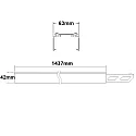 ISOLED Lysbånd system loftmontering FastFix Linearsystem, hvid