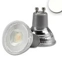 Prismatic LED spot, GU10, 5W 4000K 460lm 962cd 45°, CRi >90, dimmable, partially satined