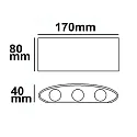 ISOLED Væglampe up / down IP54, hvid 