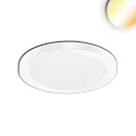 LED ceiling luminaire Slim Flex, IP44, 6W, ColorSwitch 3000|3500|4000K 510lm 120°, variable opening, white