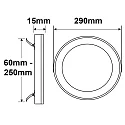 LED ceiling luminaire Slim Flex, IP44, 24W, ColorSwitch 3000|3500|4000K 2040lm 120°, variable opening, white