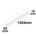 ISOLED LED surface mount / hanging lamp Linear Raster 40W, stackable, 120.4cm, ColorSwitch 3000|3500|4000K, 4800lm 100°, white