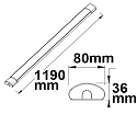 ISOLED overflade lampe IP42, hvid 