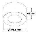 ISOLED overflade lampe LUNA dæmpbar, indirekte IP20, hvid dæmpbar