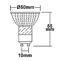 ISOLED Reflektorpære GU10 GU10 5W 380lm 3000K 45° CRI >92 