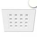 LED office panel UGR<16 Line 625, IP40, 16 light outlets, 36W 4000K 4200lm, white, push/DALI dimmable
