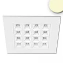 LED office panel UGR<16 Line 625, IP40, 16 light outlets, 36W 3000K 4100lm, white, push/DALI dimmable