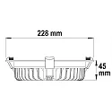 ISOLED LED office downlight UGR<19, Colorswitch, CRI >90, dimmable, Ø22.8cm, 35W 3000|3500|4000K 3050lm 90°
