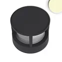 LED Bollard pole light-5, IP54, 6W 3000K 280lm, aluminium, sand black, height 10.5cm