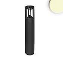 LED Bollard pole light-4, IP54, 9W 3000K 330lm, aluminium, sand black, height 60cm