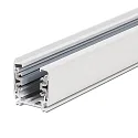 3-faset tillægsskinne SERIE S1 200CM flad, hvid mat