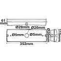ISOLED LED emergency light X0AEFG180 UNI4, auto-test, 4W, IP65