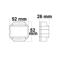 ISOLED dimmer Sys-Pro, white matt