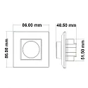 ISOLED Dæmper Sys-Pro, hvid mat