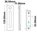 ISOLED Sys-Pro 1 zone remote Slide, with magnetic bracket, incl. battery, SingleColor