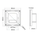 ISOLED Sys-Pro SingleColor recessed touch-remote + DMX output, 3 zones, 230V, white