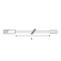 ISOLED Forlængerkabel MiniAMP 2-polet, hvid