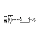 ISOLED touch dimmer MiniAMP, white matt