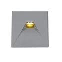 Angular aluminium cover 2 for LED wall luminaire Sys-Wall68, silver-grey