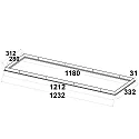 ISOLED Monteringsramme, hvid