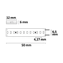ISOLED Fuldt silikoniseret LED-strip CRI9G LINEAR 48V-FLEXBAND 2-polet hvid