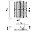 ISOLED floodlight dimmable IP66