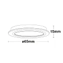 ISOLED LED furniture recessed spotlight MiniAMP with lens, 12V DC, IP44, Ø 6.5cm, 4W 3000K 250lm 60°, CRI>90, fixed, dimmable