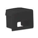 Accessory for profile PURE12S - endcap (1 pc.), EC78B, black, with cable opening