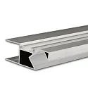 LED surface mount profile HIDE ASYNC, for 2 LED strips, direct/ indirect 50°, aluminium, 200cm, anodized aluminium