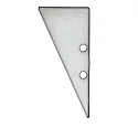 Accessory for profile HIDE TRIANGLE - aluminium endcap EC91 incl. screws, anodized aluminium