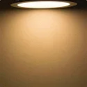 ISOLED Downlight flad IP42, sølv 