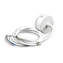 canopy round, 2-pole, white