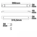 ISOLED Transformer PWM SLIM PUSH/DALI-2 DALI styrbar, hvid