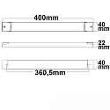 ISOLED Transformer PWM SLIM PUSH/DALI-2 DALI styrbar, hvid