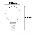 ISOLED LED dråbe lyskilde ILLU sæt med 3, omskiftelig E14 4W 400lm 2700K 360° CRI 80-89 