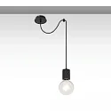 Pendel INFINITY SINGLE ROUND 1-flamme, rund, uden skærm E27 IP20, sort dæmpbar