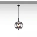 Pendel INFINITY SMOKY GLASS 30 1-flamme E27 IP20, sort dæmpbar