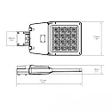 path light STREET LIGHT GR100 square, shockproof IP66