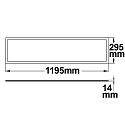 ISOLED Pendel OFFICE UP+DOWN 20+20W up / down, firkantet, DALI styrbar, UGR < 19 IP20, hvid dæmpbar