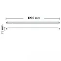 ISOLED linear luminaire PROFESSIONAL 3-pole, shockproof, switchable IP66, silver  35W 5500lm 4000K 120° 120° CRI 80-89 120cm