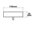 ISOLED baldakin INFINITY ROUND BLACK 1 1-fold, rund, uden lampefatning, sort