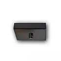 baldakin INFINITY SQUARE BLACK 1 1-fold, firkantet, uden lampefatning, sort