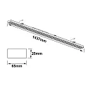 ISOLED Lysbånd system FAST FIX LINEAR SYSTEM S MODULE DALI styrbar, symmetrisk IP40, hvid dæmpbar