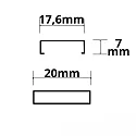 ISOLED mounting bracket SURF12 / DIVE12 / ROUND12-14 / ECK10, black