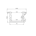 ISOLED recessed profile MAXI-EB V2 / SURF/DIVE 12, anodised aluminium